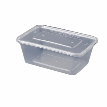 BOUSSAC300只装包装盒一次性饭盒 长方形透明包装盒 带盖1000ML 整件出售