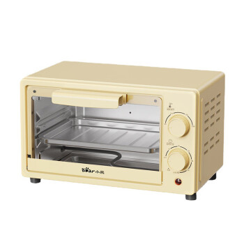 小熊（Bear）电烤箱 DKX-F10R6家用10升新款烘焙多功能迷你电烤箱 黄色