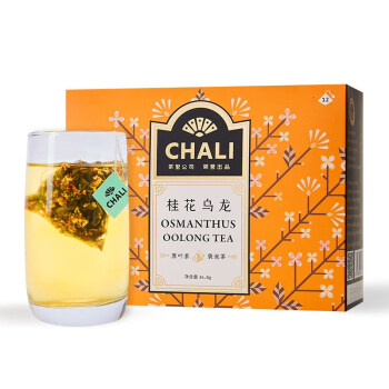 CHALI 桂花乌龙茶盒装36g 三角袋泡茶包 独立便携包装12包/盒 企业采购