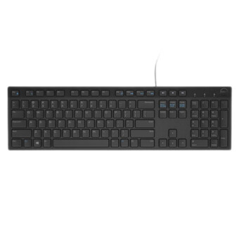 戴尔（DELL）KB216 有线 多媒体键盘 办公键盘 全尺寸键盘 标准104键 即插即用 键盘 黑色集采