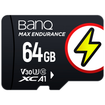 banq 64GB TF（MicroSD）存储卡 U3 C10 A1 4K V30 V90Pro高品质拍摄版 读速100MB/s 行车记录仪监控卡