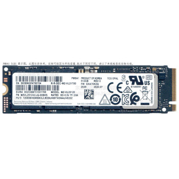 三星（SAMSUNG）512GB SSD固态硬盘 M.2接口(NVMe协议) PM9A1 M.2 2280 PCIe4.0×4 512G OEM