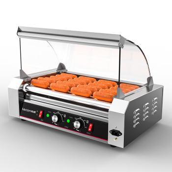 乐创（lecon）烤肠机商用热狗机商用小吃店全自动台式烤火腿肠机7管（2024年升级高端款）LC-KCJ02-7