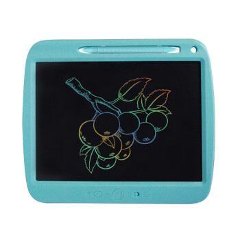 吉瑞恩斯（JARANCE）液晶写字板 儿童彩色涂鸦卡通小画板 lcd可充电手写板 9吋可充电蓝色一键清除彩笔