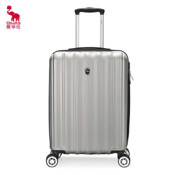 爱华仕（OIWAS）万向轮拉杆行李箱 男女时尚商务旅行箱 20英寸银色OCX6562-20