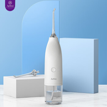 ApiYoo 家用洁牙机手持冲牙器 高频脉冲冲牙器 便携式水牙线 电动洗牙器 冲牙器 CF9 皎月白