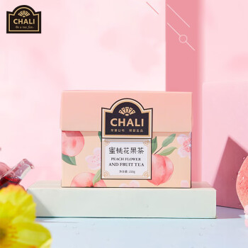 CHALI茶里 蜜桃果粒花果茶 独立包装 蜜桃花果茶150g/盒【5g*10包】