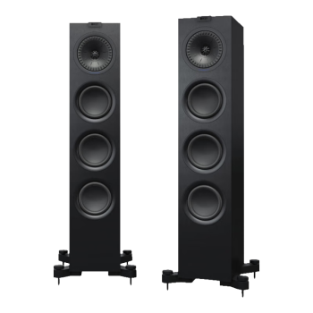 KEF Q550 高保真HiFi无源落地音箱家庭影院音响2.0立体声发烧级扬声器客厅前置主音箱 黑色