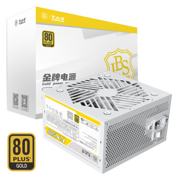 大水牛（BUBALUS）额定500W FX500白色台式电脑电源（80PLUS金牌认证/宽幅/扁平线材/智能温控/主动式PFC）\t