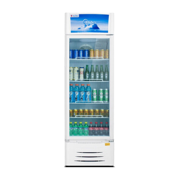 美的（Midea）立式饮料展示柜 玻璃门单温冷藏冷柜 饮料商用冰箱SC-316GWMQ