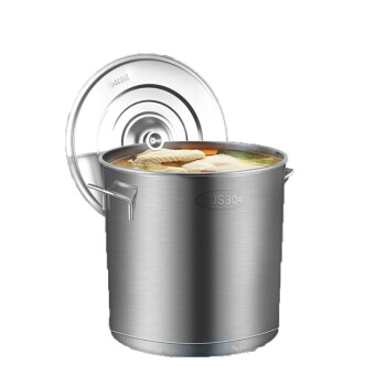 致仕（ZISIZ）不锈钢商用带盖圆汤桶食品级加厚大汤锅酒店/直径60高度60特厚18 304