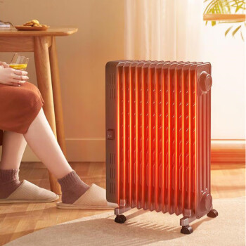 美的（Midea）NYX-G1 取暖器电暖器烤火炉油汀13片家用办公室干衣2200W恒温 （线下同款）