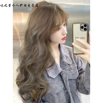 造型>发套假发>网红假发女长发夏季自然全头套式长卷发大波浪仿真人