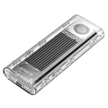 奥睿科（ORICO）M.2 NVMe USB4移动硬盘盒兼容雷电4/3 SSD固态m2硬盘盒 风扇散热/40GbpsTCM2-U4黑