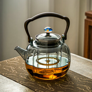 忆壶茶 玻璃煮茶壶耐高温加厚烧水壶大容量电陶炉蒸煮茶器家用煮水壶