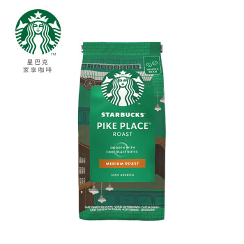 星巴克（Starbucks）中度烘焙咖啡豆派克市场黑咖啡200g可做20杯 乌拉圭进口咖啡豆