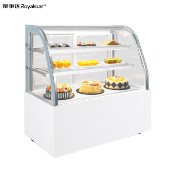 荣事达蛋糕柜蛋糕展示柜西点柜冷藏水果保鲜柜玻璃陈列柜1.2米弧形后开门风冷+除雾 WYHD-12