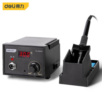 得力(deli) 可调温数显焊台电烙铁套装控温恒温电焊台电烙铁60w DL398060