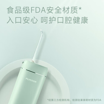 飞科（FLYCO）电动冲牙器洗牙器便携式水牙线家用洁牙器4种模式4种喷嘴送男女朋友520情人节礼物FP7800水晶绿