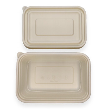 达绿 NWEH-21 一次性餐盒玉米淀粉可降解外卖打包汤盒环保便当快餐饭盒 500ml 300个/箱 