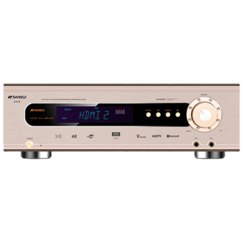 山水（SANSUI）ux70 音响功放 音箱 家庭影院5.1声道AV功放机 高保真无线蓝牙家用卡拉ok功放机 峰值1200W