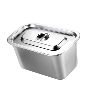 喜莱盛商用保温售饭台304不锈钢餐盒通用款1/3份数盒 电热餐车台小餐盒15cm深0.8mm厚