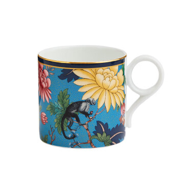 WEDGWOOD威基伍德 漫游美境马克杯 蔚蓝花园 270ml骨瓷欧式下午茶咖啡具