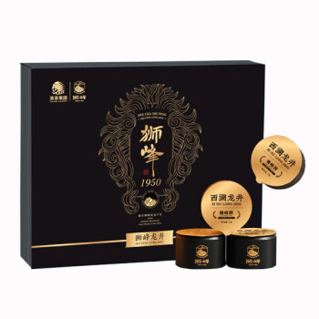 狮峰西湖龙井 金狮礼盒100g 明前精品茶叶 新茶