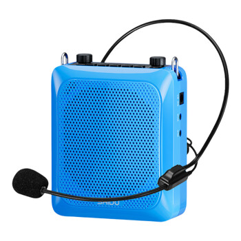 十度（SHIDU）SD-S516 小蜜蜂蓝牙扩音器教师教学专用25w大功率导游讲解便携蓝牙音响 有线版天空蓝
