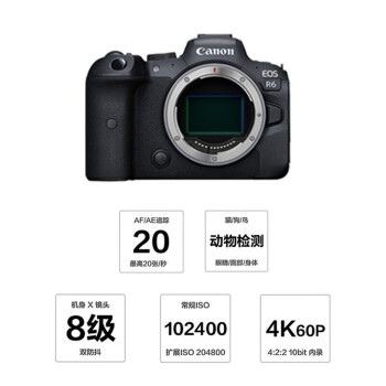 佳能 EOS R6 全画幅微单数码相机 Vlog相机 4K短片拍摄 RF70-200 F2.8 USM标配