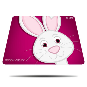 宜适酷(EXCO)欢乐兔创意游戏鼠标垫小号笔记本电脑办公动漫营卡通外设手超滑自创意女生凑单0192