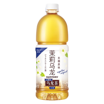 三得利（Suntory） 无糖茉莉乌龙茶饮料 0糖0能量1.25L*6瓶 整箱装