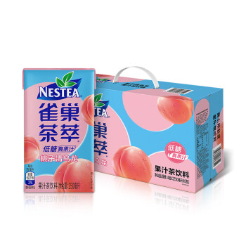 Nestle 雀巢茶萃桃子清乌龙 果汁茶饮料250ml*24包 整箱