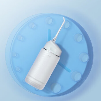 美的（Midea）冲牙器家用伸缩便携水牙线洗牙洁牙神器预防牙结石正畸 【香草白】MC-BL0201