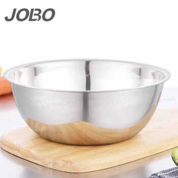 巨博（JOBO）不锈钢盆物斗盆打蛋盆揉面盆24cm 加厚加深型 多种规格可选