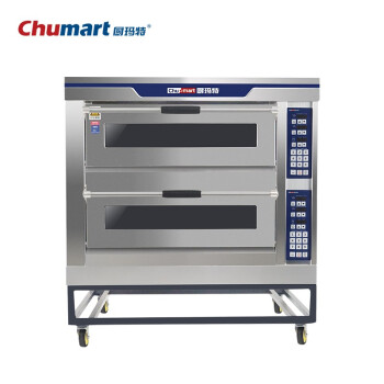 厨玛特（chumart） 大型烘焙烤箱商用 披萨面包蛋糕月饼电烤箱 商用电烤箱二层四盘豪华款（380v电压）