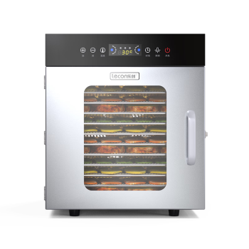 乐创（lecon）商用干果机药材水果食品蔬菜烘干机不锈钢食物脱水风干机16层 QG-C16