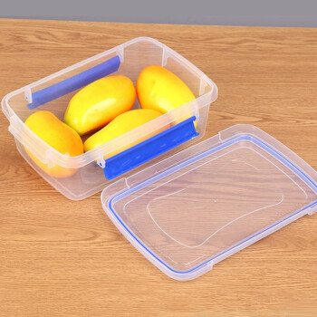 鑫德睿 储物器皿塑料保鲜盒 大容量密封盒 厨房收纳盒冰箱冷冻储物盒 10升