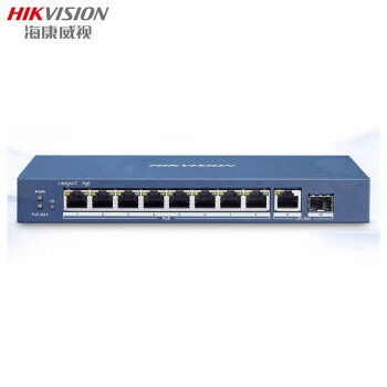 海康威视HIKVISION 10口千兆 PoE 非网管交换机 二层PoE网络交换机 DS-3E0510SP-E