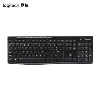 罗技（Logitech）K270无线键盘 办公键盘 优联 笔记本键盘 全尺寸108键 黑色