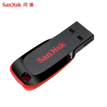 闪迪（SanDisk）32GB USB2.0 U盘 CZ50酷刃 黑红色 时尚设计 安全加密软件