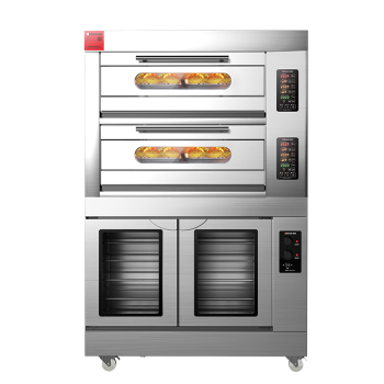 德玛仕（DEMASHI）组合烤箱 电烤箱连发酵箱 上烤下醒烤炉  二层四盘烤箱+十盘发酵箱DKL-104Z-10FJ
