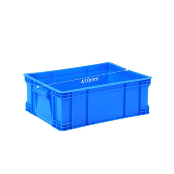 企采严选水产保鲜盒大 塑料周转箱410*300*150mm 蓝色