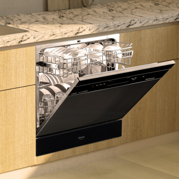 林内（Rinnai）8套大容量 嵌入式 家用洗碗机 洗烘干一体 热风烘干 全自动刷碗机  乐净系列M1  WQD8-M1GB*
