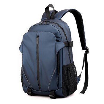 玛轮特松林火山大容量背包书包时尚旅行电脑大学生男士双肩包蓝色
