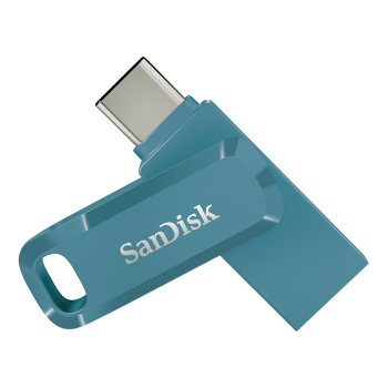 闪迪（SanDisk）128GB Type-C USB3.2 手机U盘DDC3蓝色 读速高达400MB/s 安全加密 手机电脑两用 双接口大容量优盘