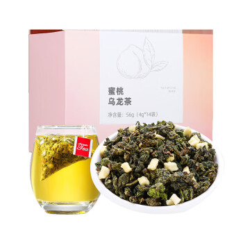 杞里香（Qi Li Xiang） 蜜桃乌龙茶 56g/盒 水果养生茶 独立小包14袋