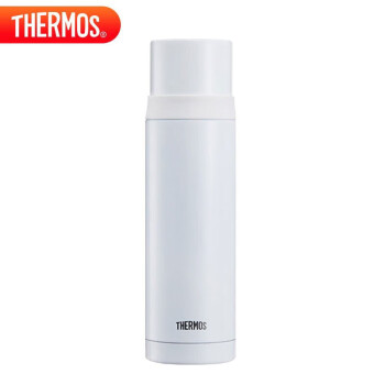 膳魔师（THERMOS）500ml保温杯商务办公带杯盖水杯男女士简约保冷杯 FEI-501 WH白色