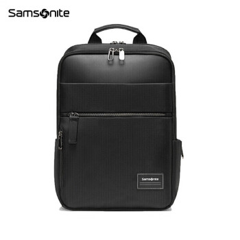 新秀丽（Samsonite）电脑包双肩包14英寸男女背包商务书包旅行笔记本包 TT0黑色