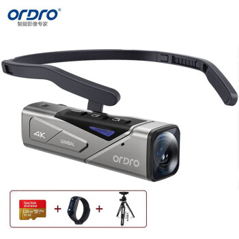 欧达（ORDRO）EP7 4K摄像机头戴式运动相机家用DV录像机小型专业摄影机随身记录仪运户外运动手工